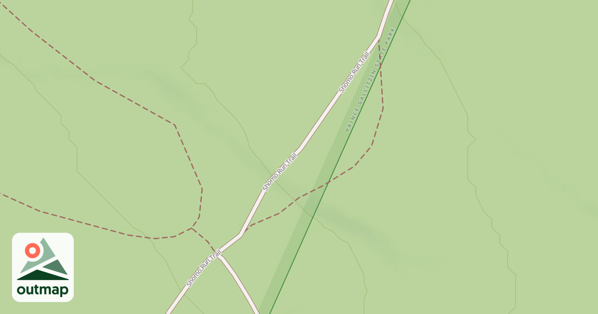 Map of Prince Gallitzin State Park Trails