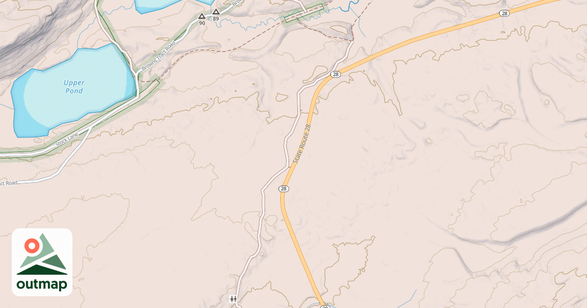 Map of Brown's Tract Canoe Carry