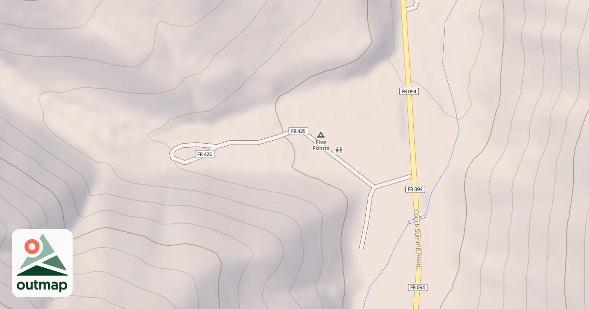 Map of FIVE POINTS C G