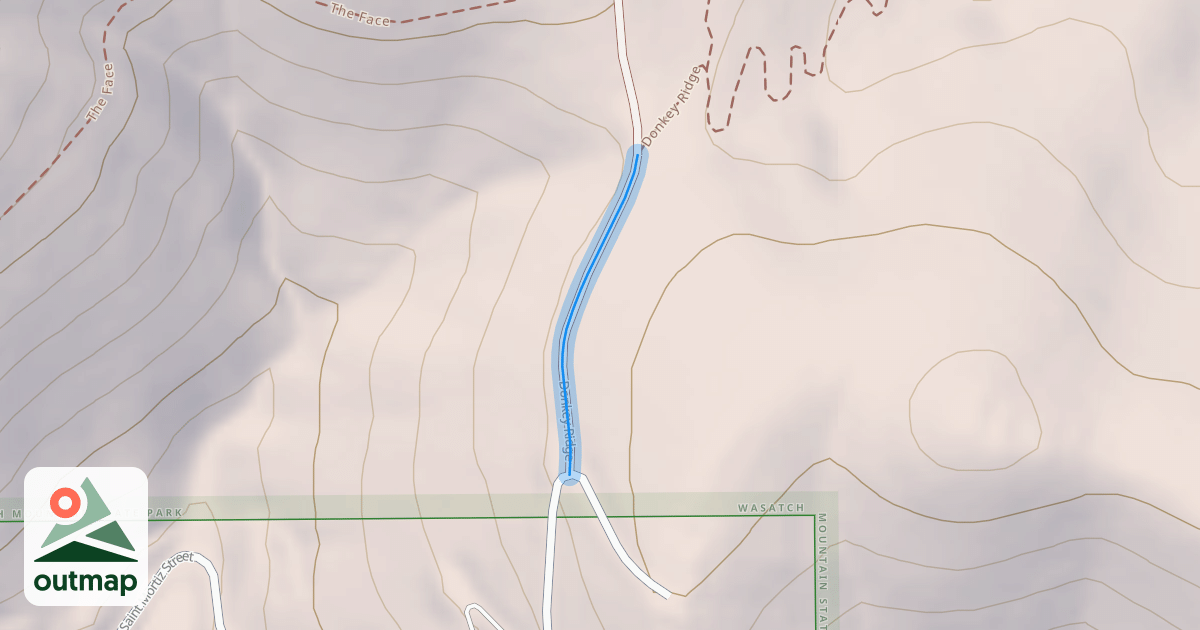 Map of Donkey Ridge