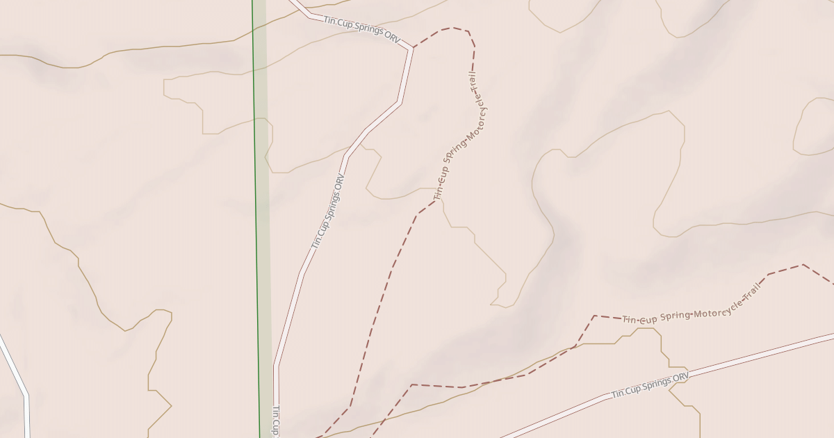 Map preview of Tin Cup Spring Motorcycle Trail