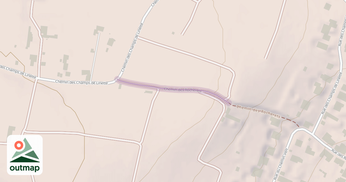 Map of Chemin des Rocherets