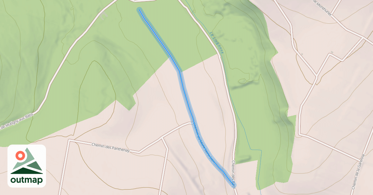 Map of Chemin du Mont Saint-Sien