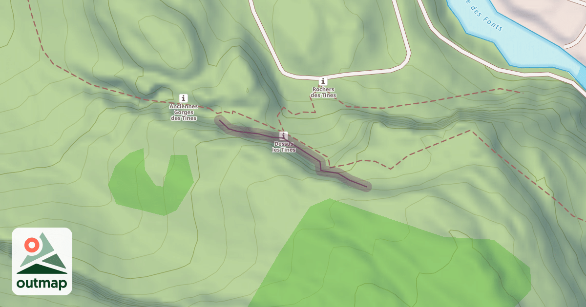 Map of Rocher de l'échelle