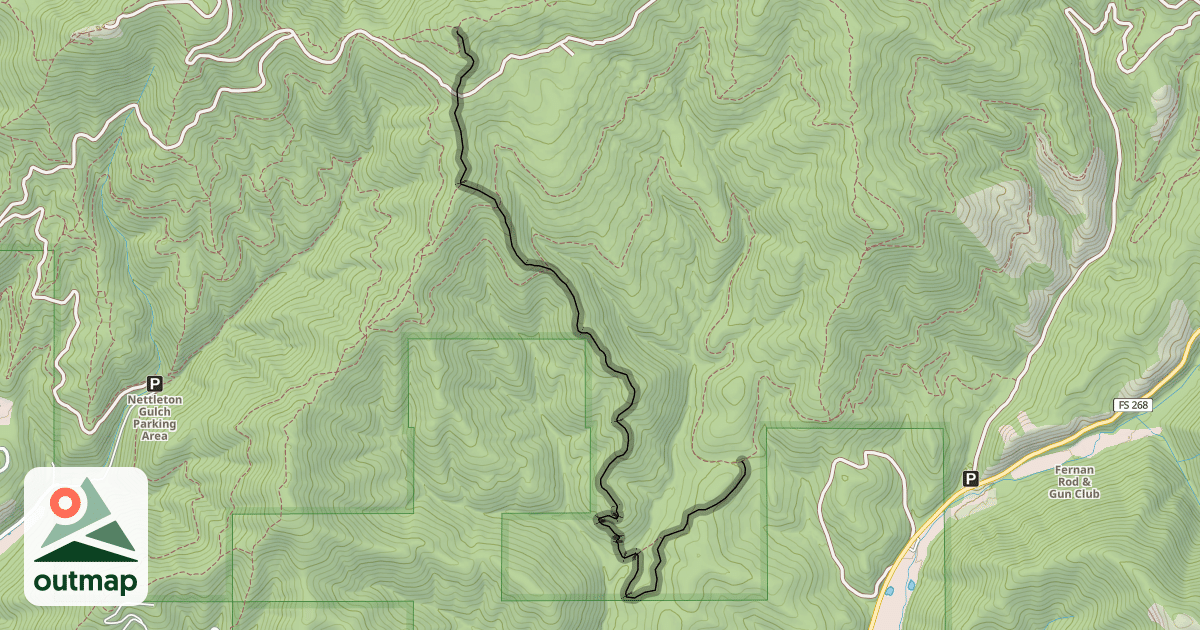 Map of Trail 9 "Jump Trail"
