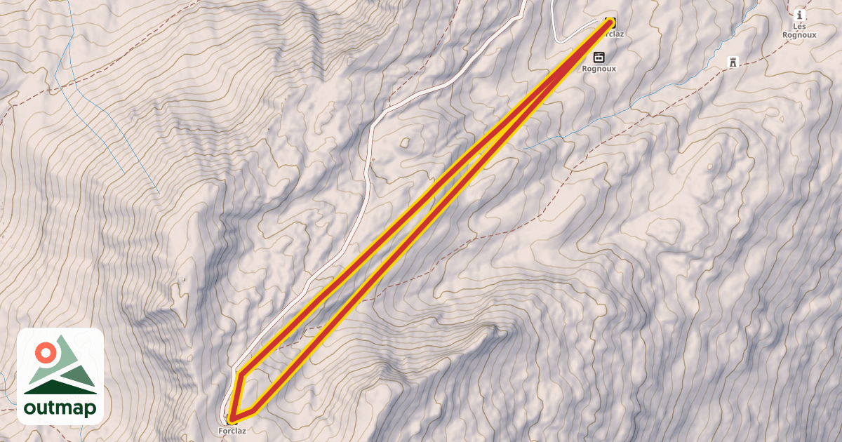 Map of TKE - Forclaz