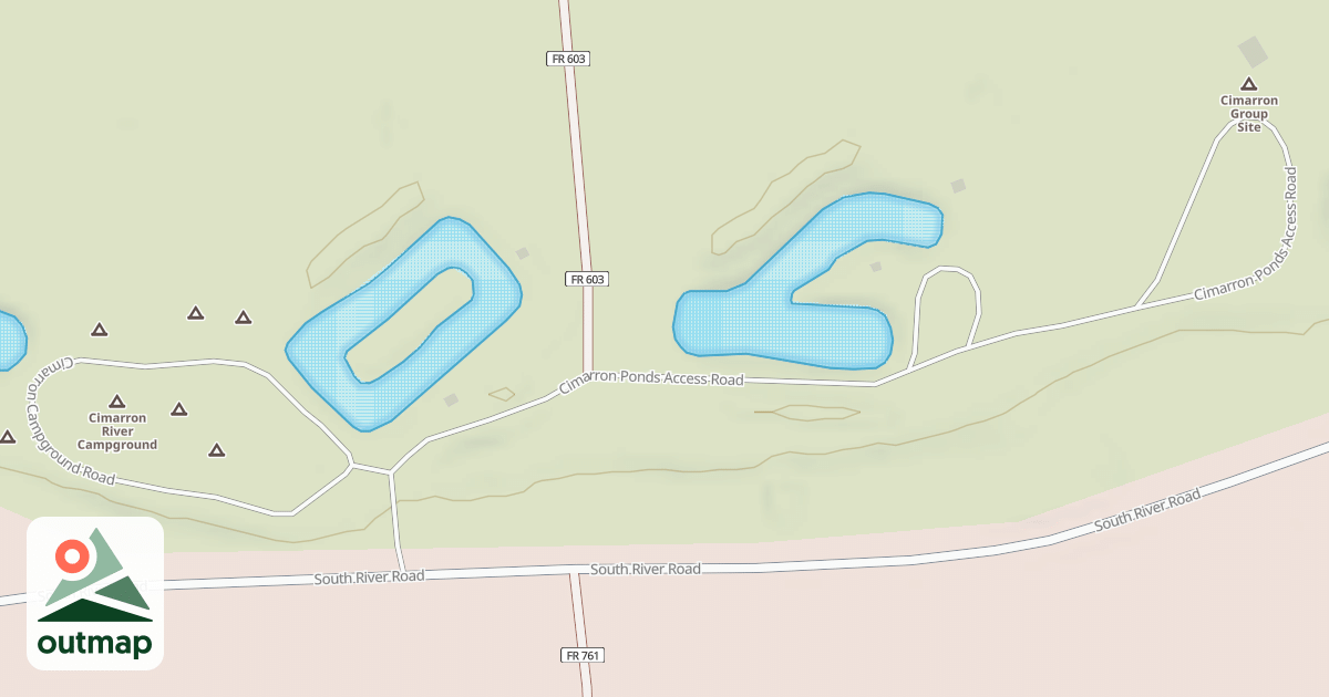 Map of CIMARRON PONDS ACCESS