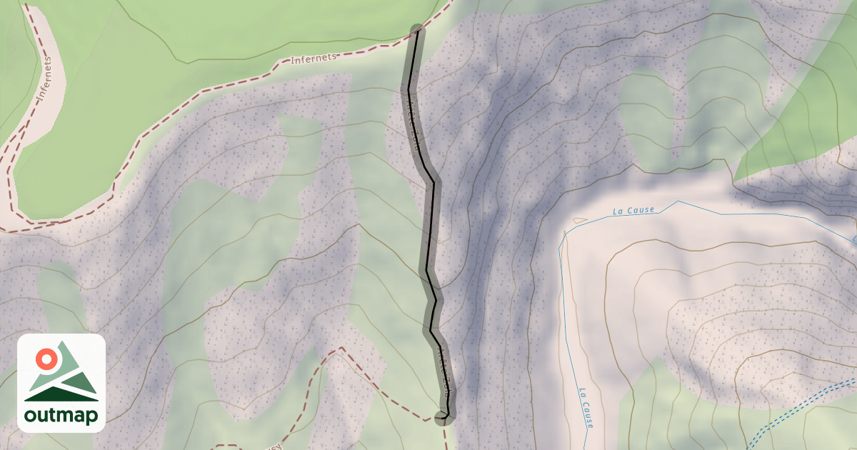 Map of Arête Zola