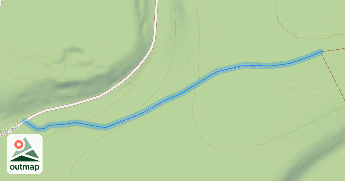 Map of Chemin des Quatres Vaux