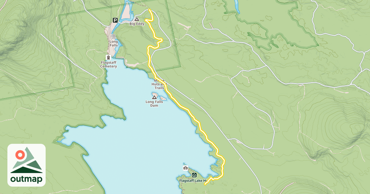 Map of Maine Hut Trail