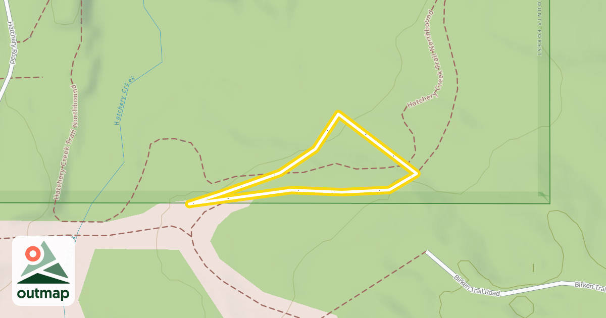 Map of Hatchery Creek Trail