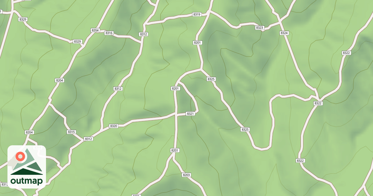 Map of USFS Motor Vehicle Use Map Trails 19057