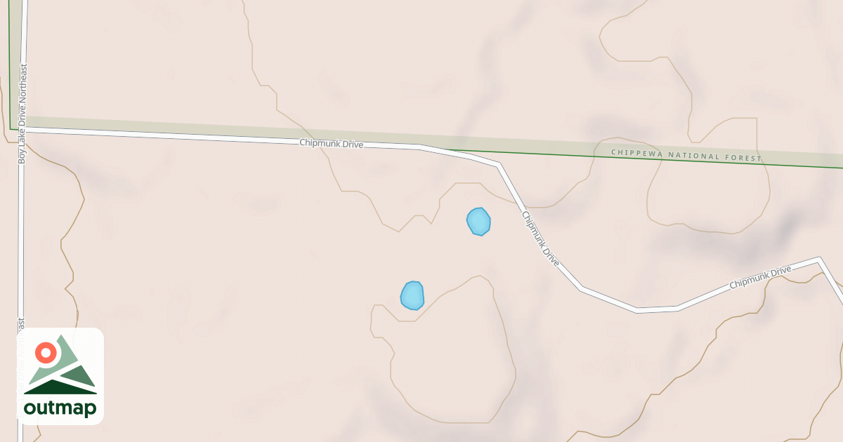 Map of CHIPMUNK DRIVE NORTHEAST