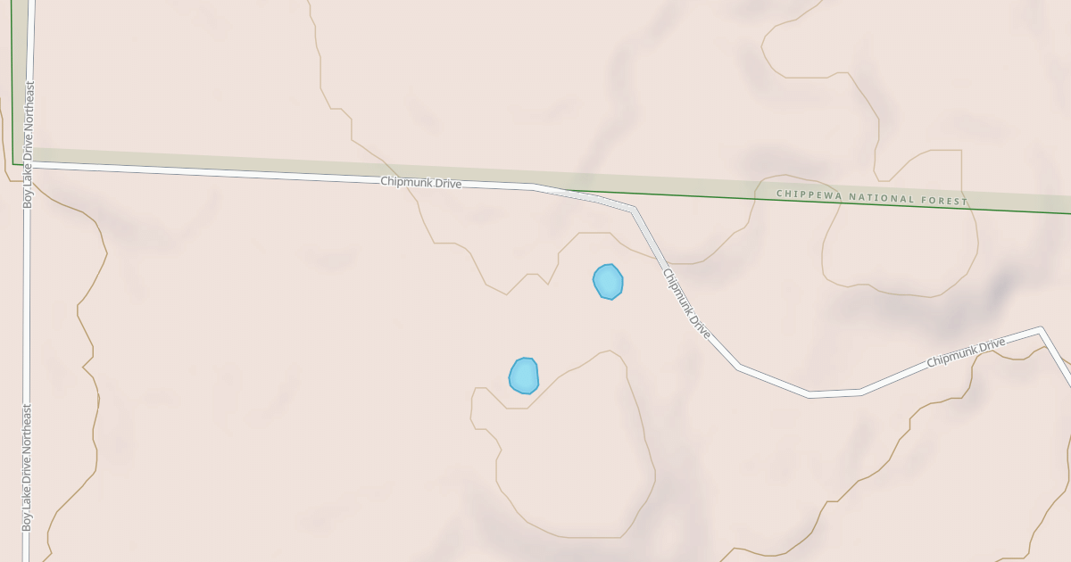 Map preview of CHIPMUNK DRIVE NORTHEAST