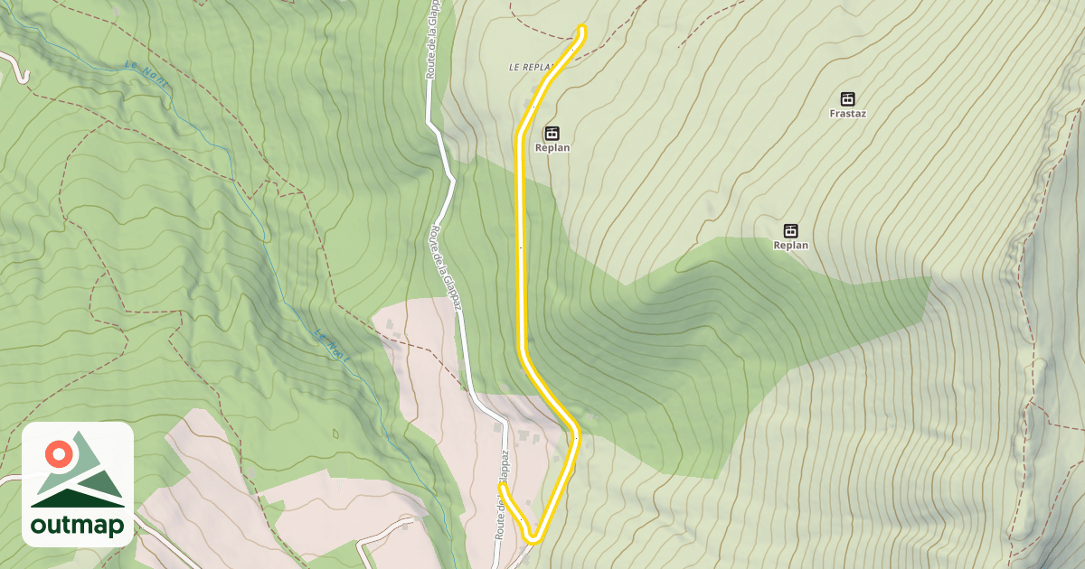 Map of Chemin du Replan