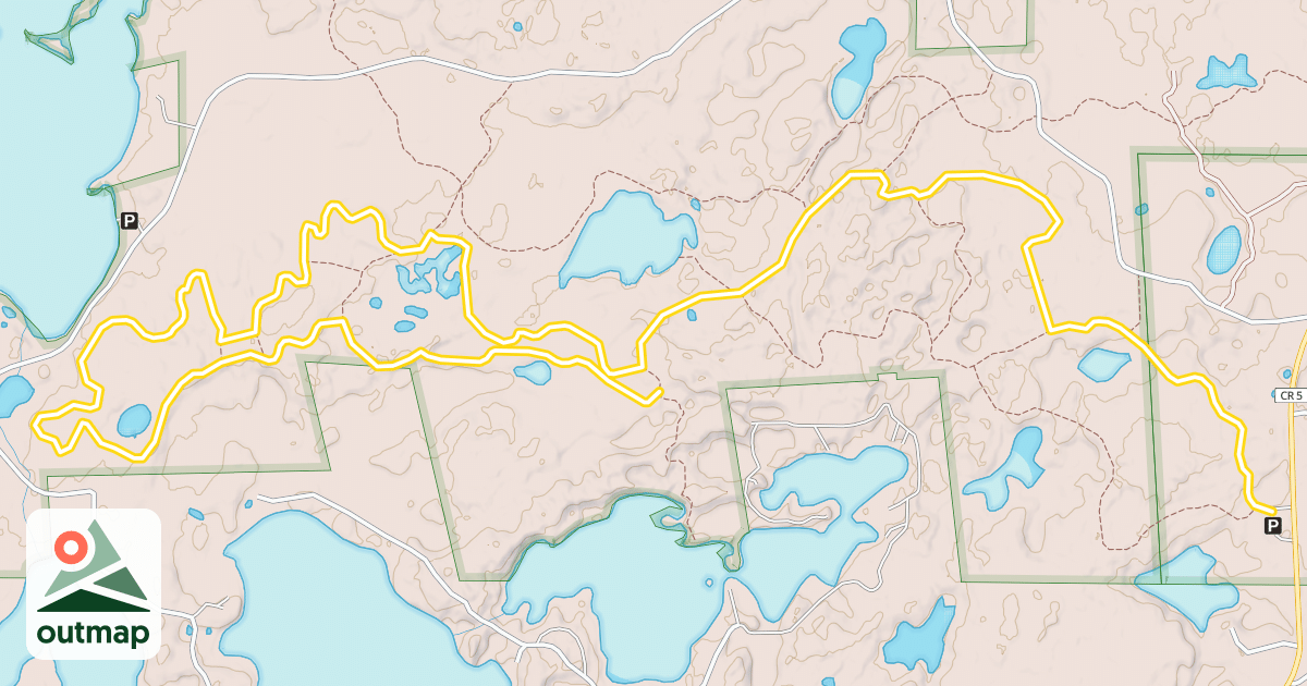 Map of Goose Lake Hiking Trail