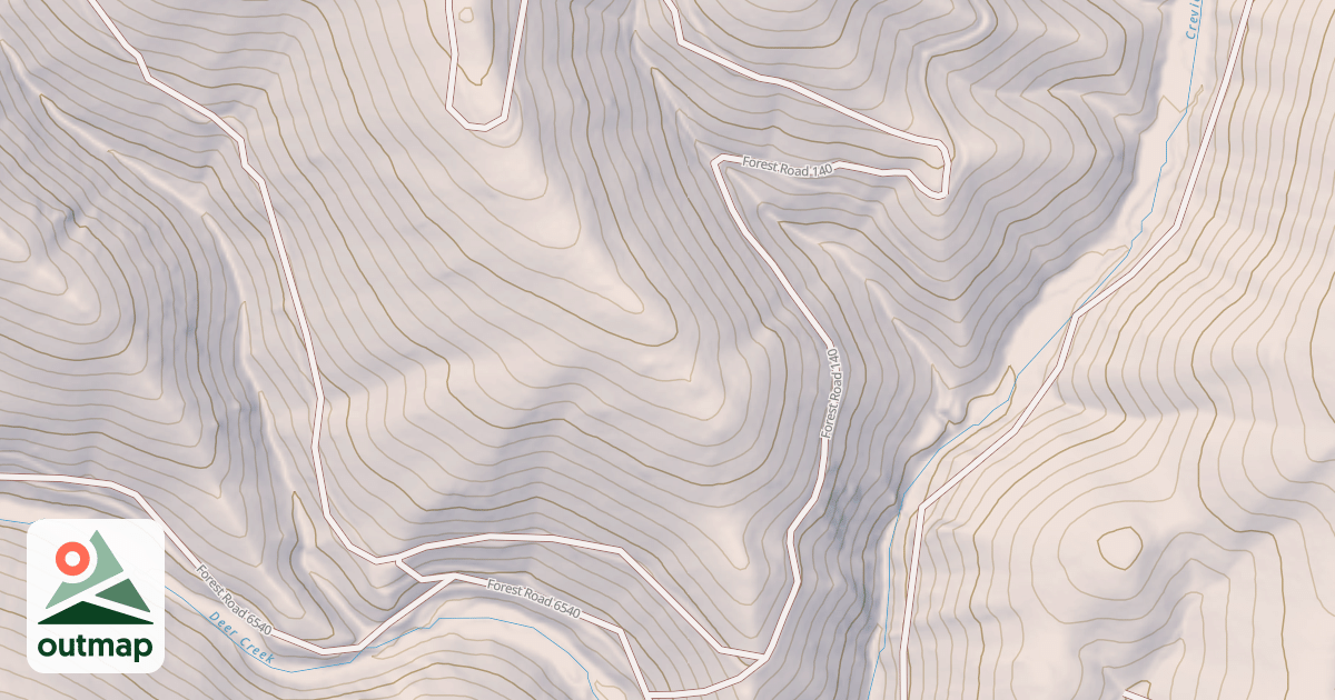 Map of USFS National Forest System Roads {17EC7693-BCEF-4C62-A8CC-240F4C2A7D94}