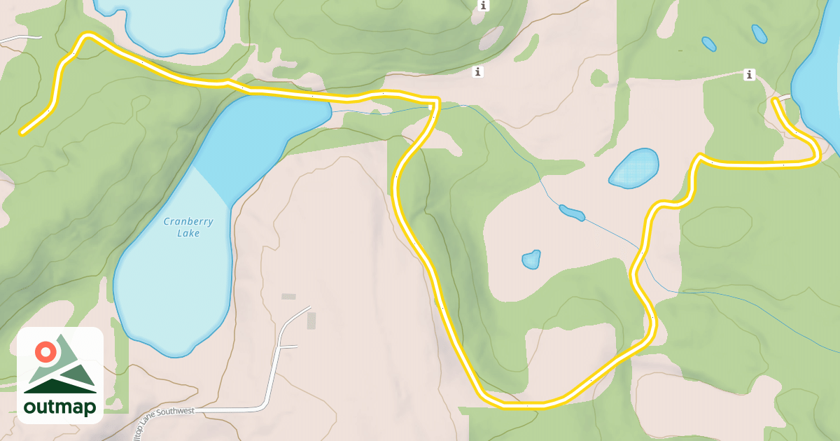 Map of Whispering Pines Trail