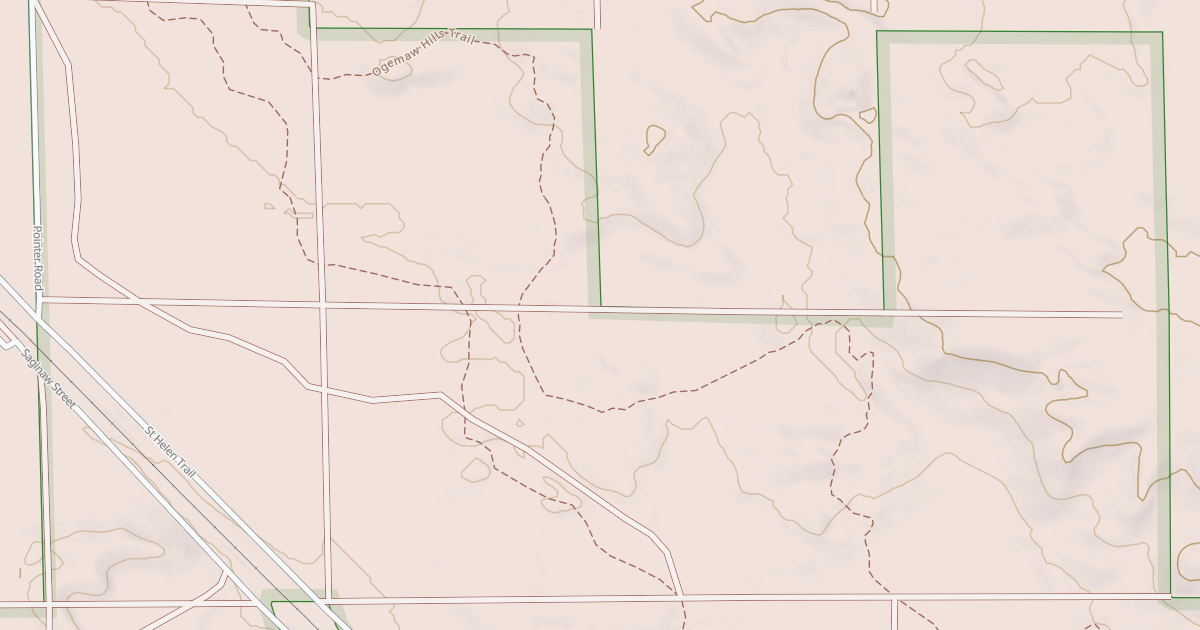 Map preview of Ogemaw Hills Trail