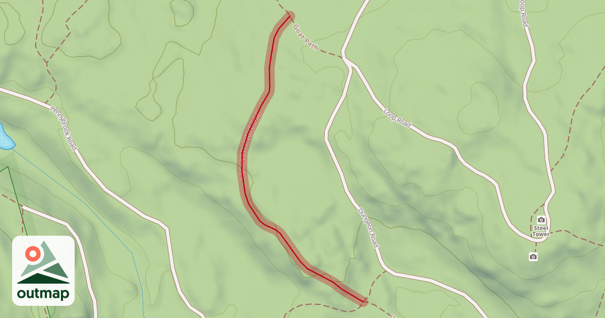 Map of Old Goat Path (OGP)