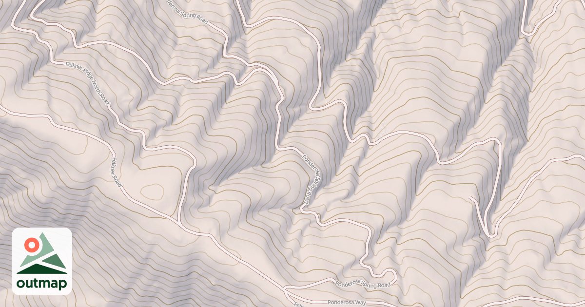 Map of PONDEROSA SPRING