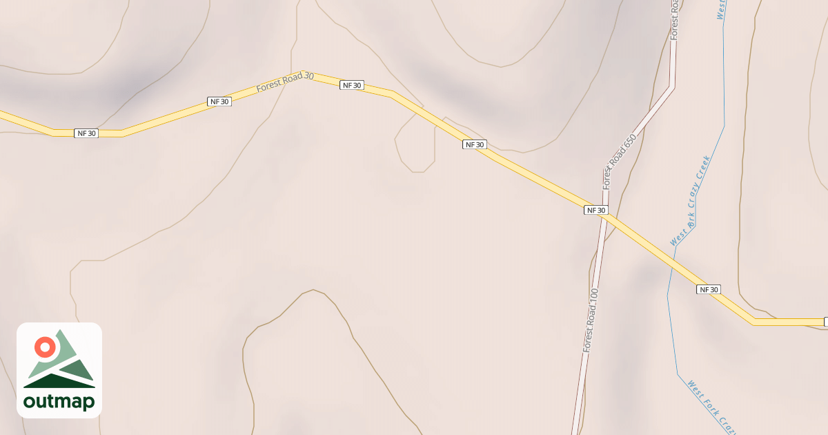 Map of USFS Motor Vehicle Use Map Roads {74BB7433-A1FA-4663-A9F8-88A5B23968AB}