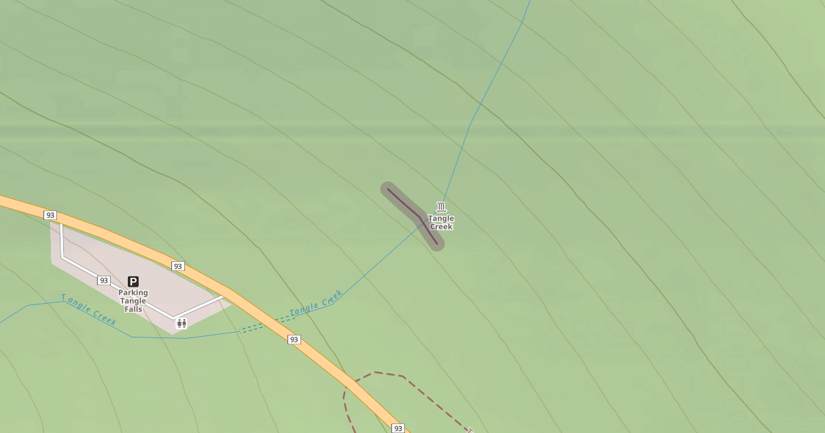 Map preview of Tangle Creek Wall