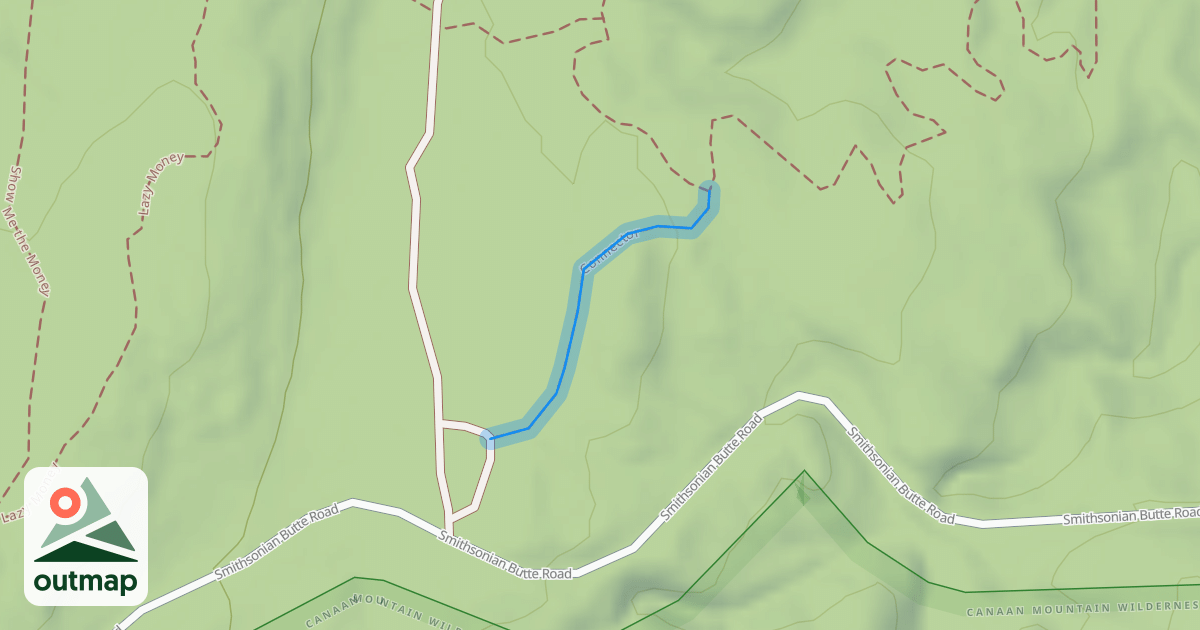 Map of Parking Lot Connector Trail