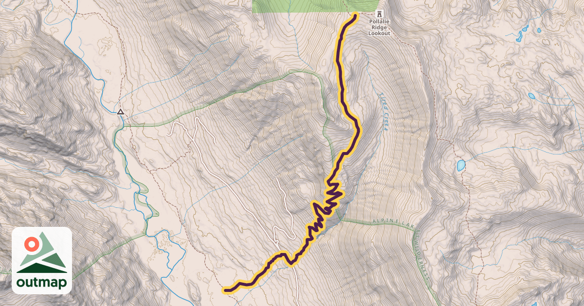 Map of Tired Creek Trail