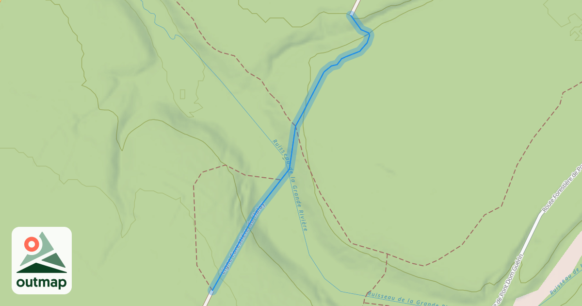 Map of Ligne Forestière du Halay