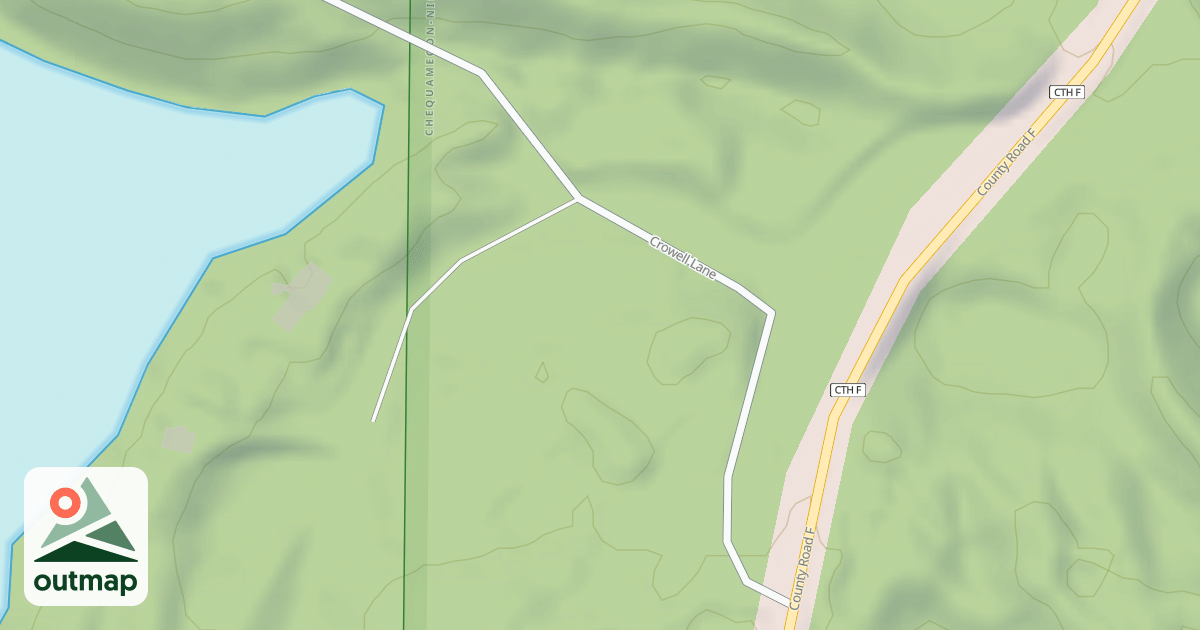 Map of CROWELL LANE