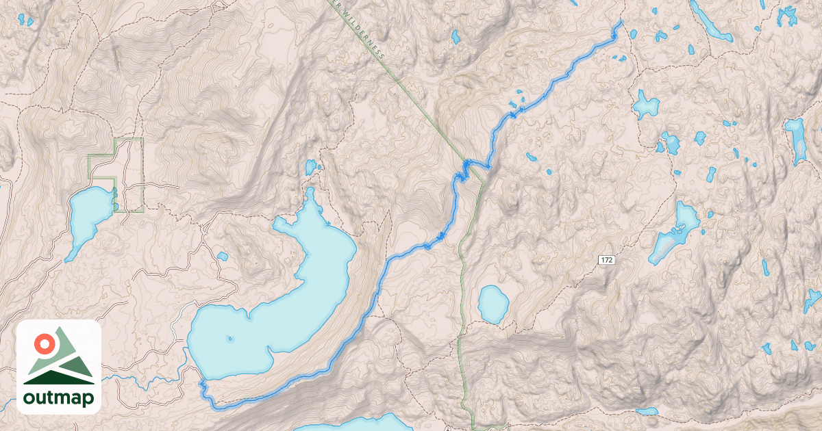 Map of Horseshoe Lake