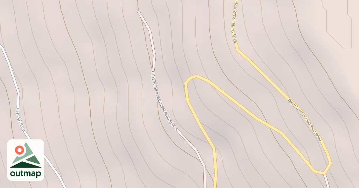 Map of BERRY SUMMIT-MAD RIVER