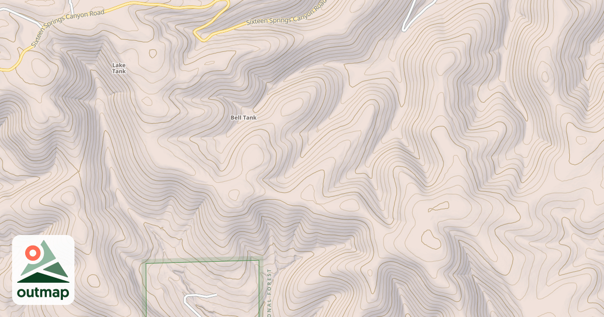 Map of USFS National Forest System Roads {80B527E5-B0A6-418A-94B0-5C459E19FCC8}