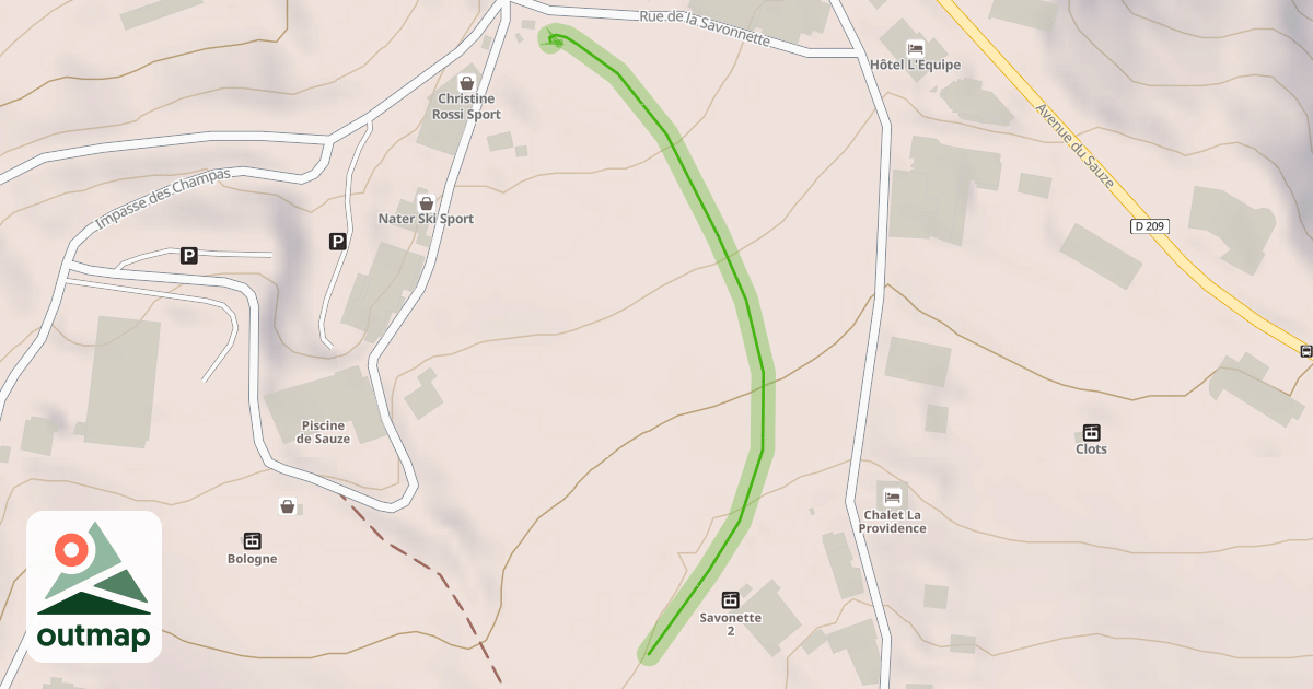Map of La Savonnette
