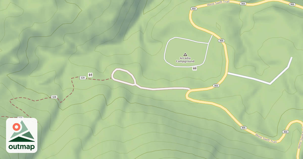 Map of UPPER ARCADIA
