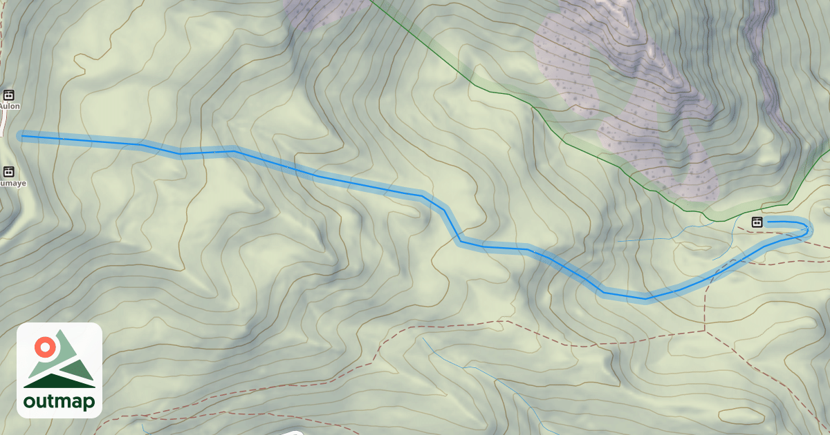Map of Combes d'Aulon