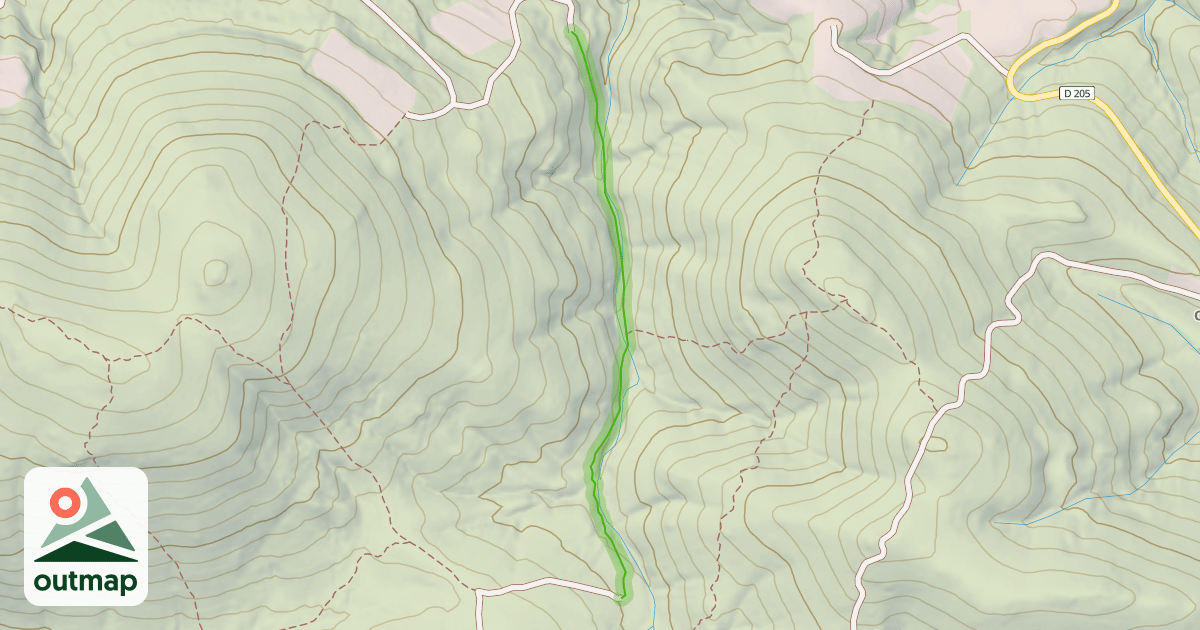 Map of Sentier Cathare