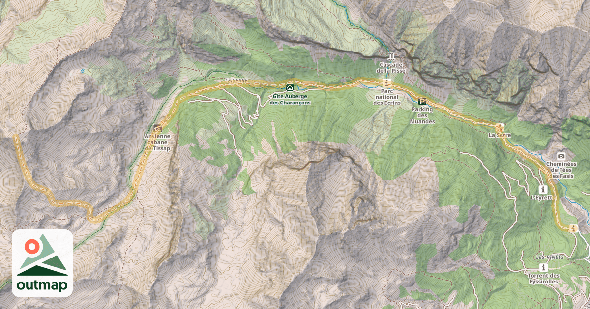 Map of Le Mourre Froid — Sainte-Croix