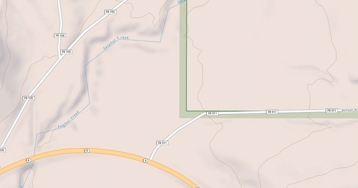 Map preview of USFS Motor Vehicle Use Map Roads {48C4EB3F-BCCD-4D87-84B9-588DB2AEA8B9}