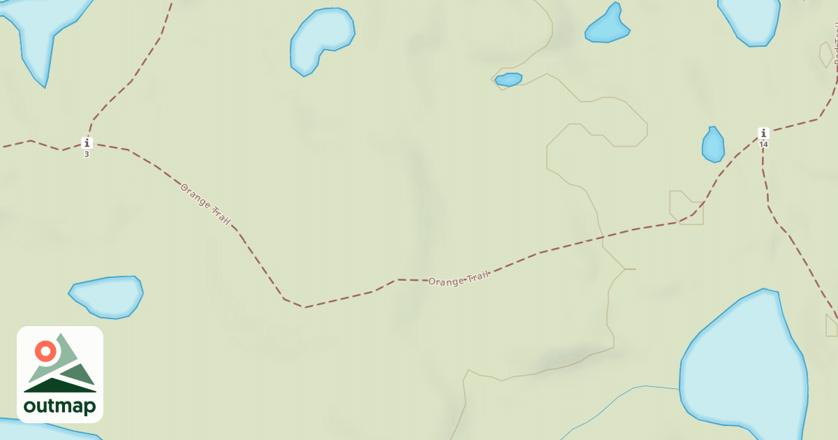 Map of Bald Mountain Rec. Area - Orange Trail