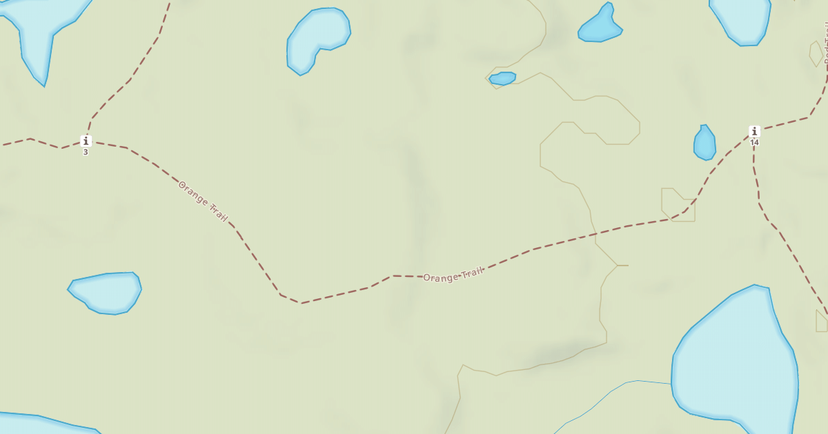 Map preview of Bald Mountain Rec. Area - Orange Trail