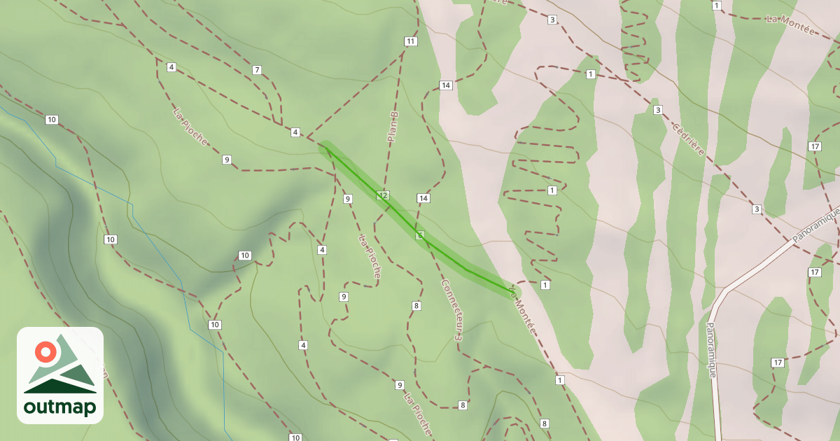 Map of La Vielle Trail