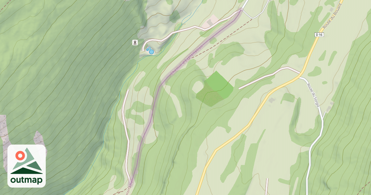 Map of Chemin d'Exploitation