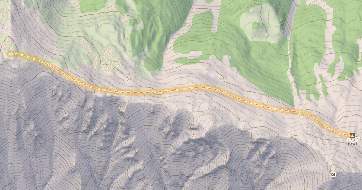 Map preview of Le Pic Haut — Téléski du pic de Ratelle