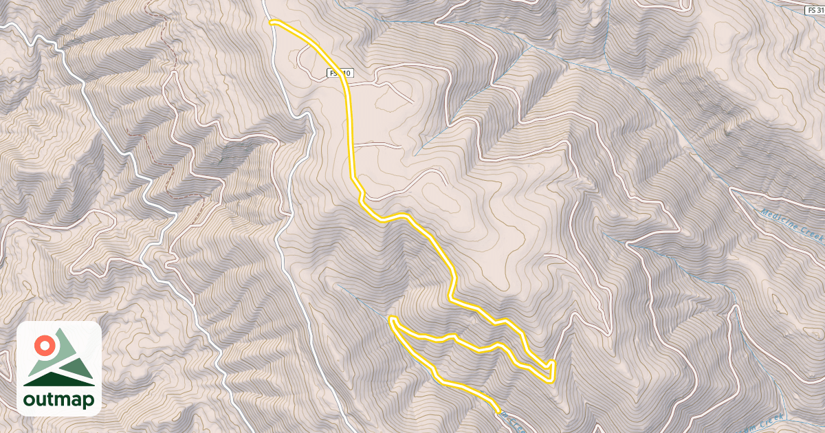 Map of Forest Road 5808-210