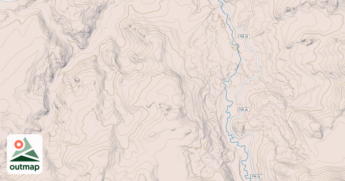 Map of USFS Motor Vehicle Use Map Trails 4327