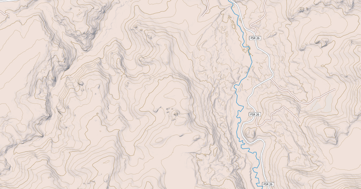 Map preview of USFS Motor Vehicle Use Map Trails 4327