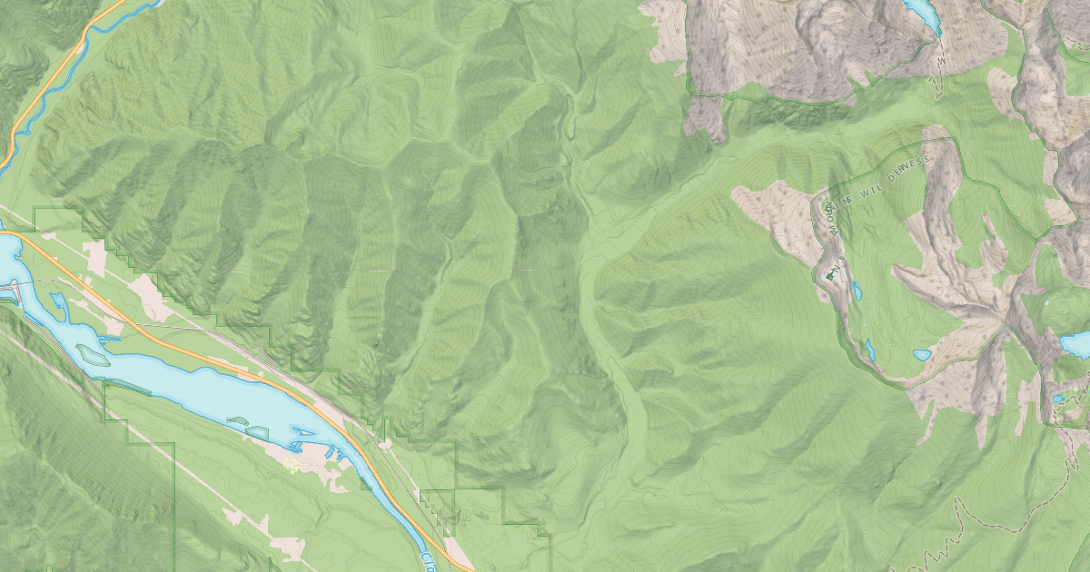 Map preview of GOVERNMENT MOUNTAIN ROAD