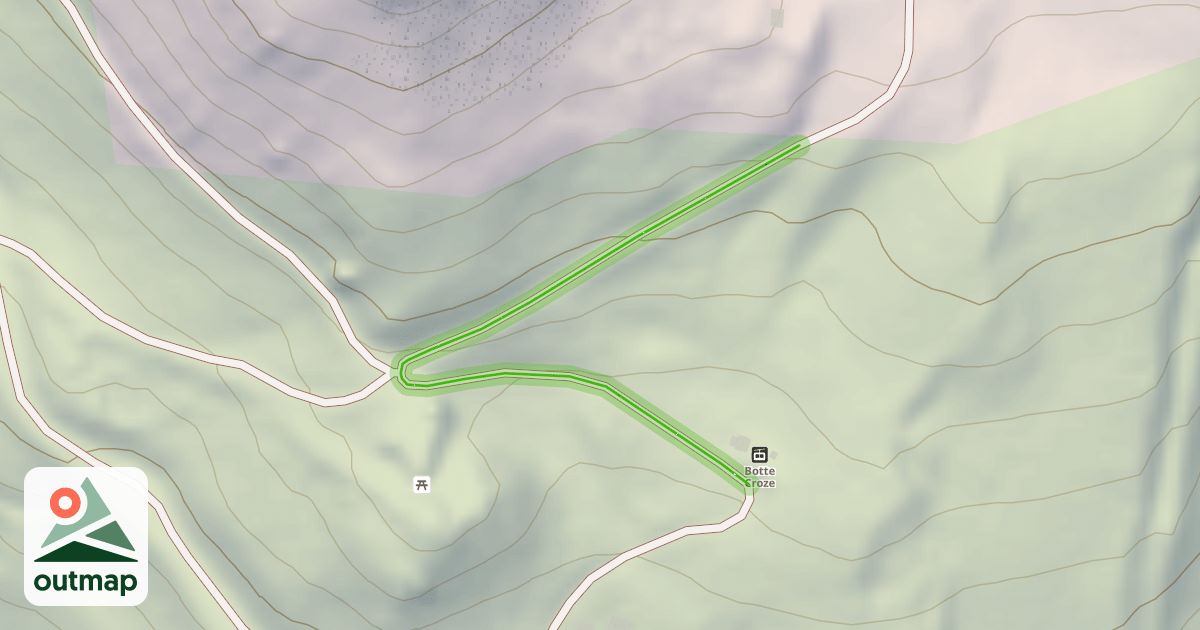 Map of Botte Croze